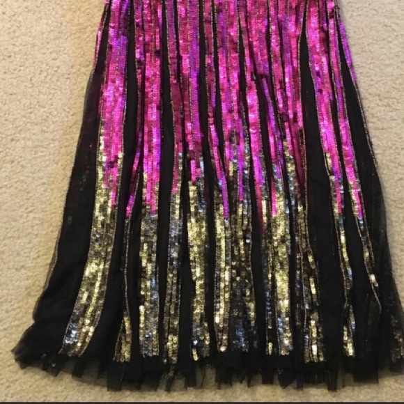 Aidan Mattox Swing Sequin sleeveless Cocktail Dress - Picture 4 of 6